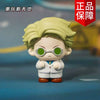 A blind box collectible figure of Gojo and Geto from Jujutsu Kaisen Season 2, featuring light green hair and round glasses.