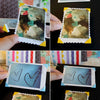 A set of PVC photo corner protectors featuring various designs and colors for scrapbooking and albums.