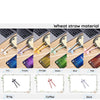 A variety of reusable wheat straw finger chopsticks in different colors including white, purple, orange, green, blue, pink, g