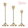 Classic Metal Taper Candle Holders, Set of 3