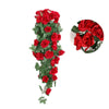 Silk Rose Hanging Vine - Faux Flower Garland for Home Décor