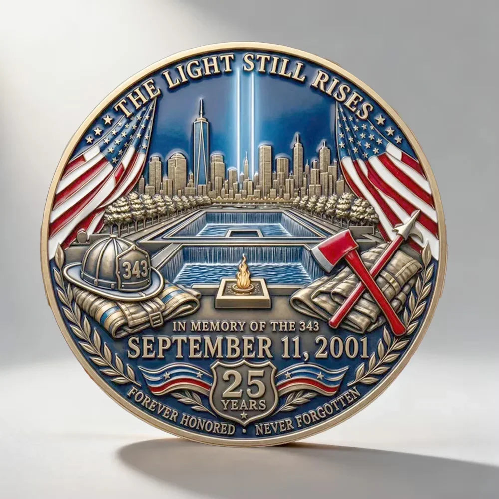 9/11 Memorial Coin – Honoring 343 Fallen Firefighters