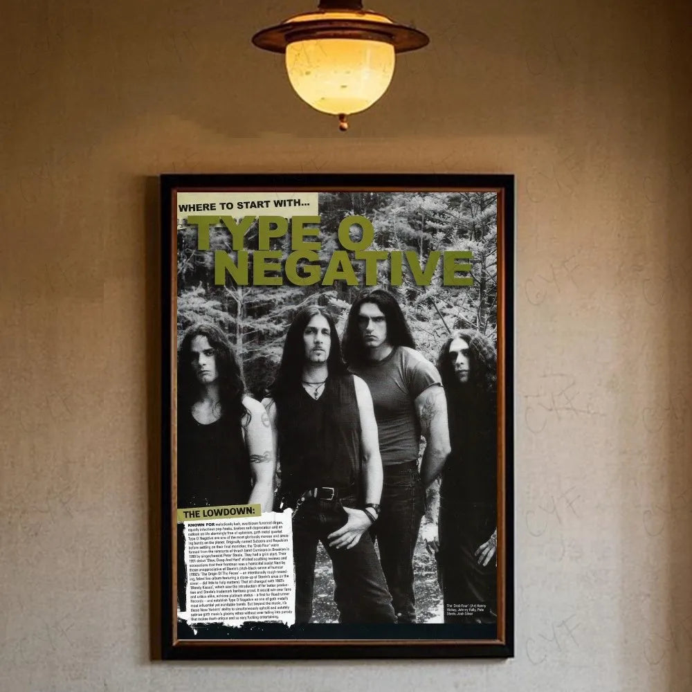 Type O Negative Band Poster – HD Art Print for Walls