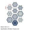 Hexagon Peel-and-Stick Wall & Floor Tiles