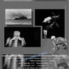 Album cover art for Suicideboy titled Eternal Grey featuring various black and white photographs of a person and a ship