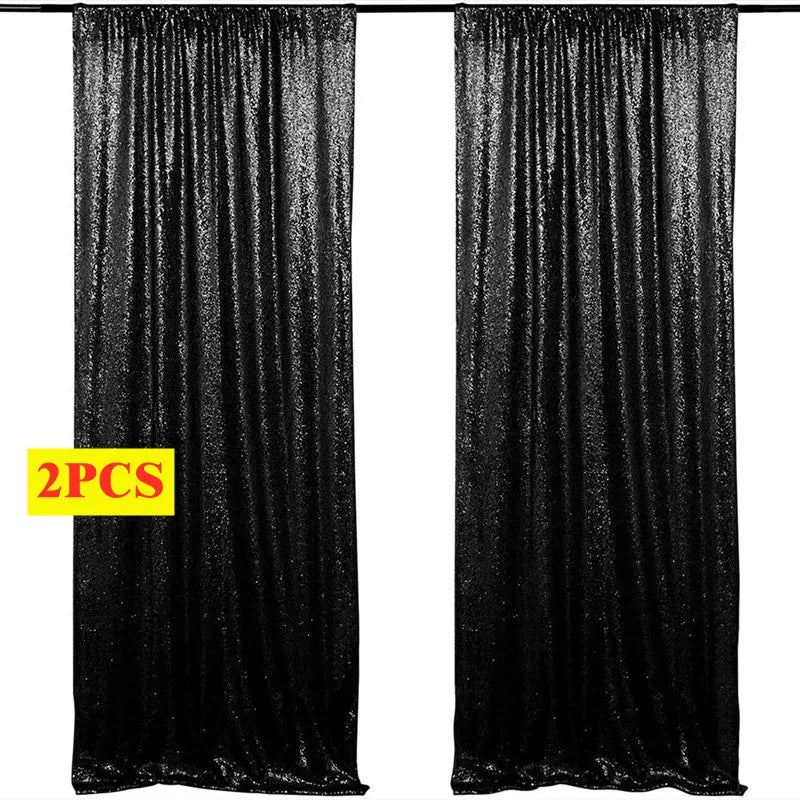 Sequin Backdrop Curtains – 2 Panels, 2ft x 8ft
