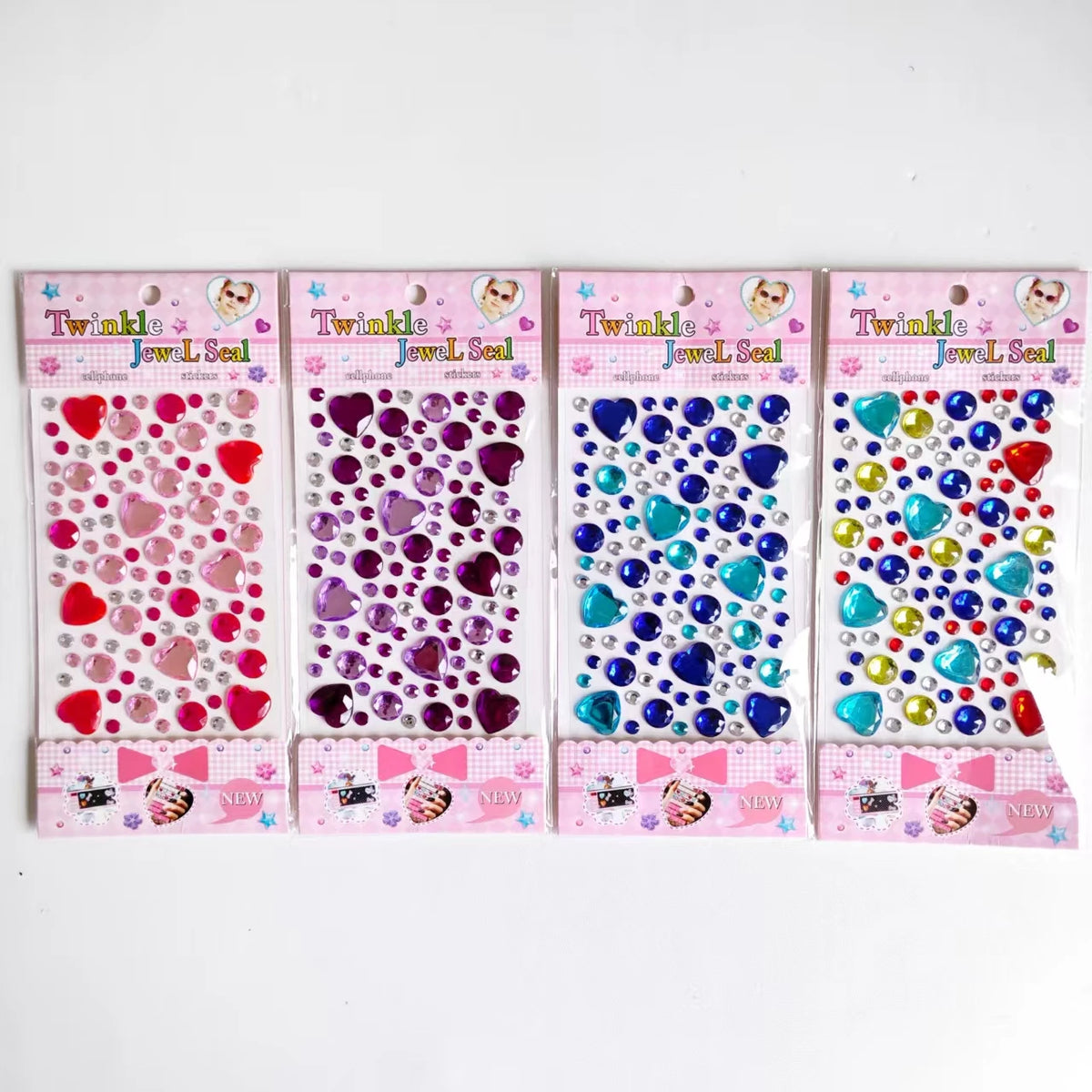 Crystal Gemstone Stickers for DIY Crafts and Makeup Fun