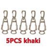Five khaki glove clip holders for durable glove clip storage