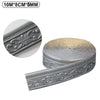 Roll of silver decorative self-adhesive wall trim border for home decor