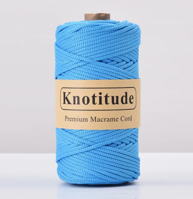 4mm Polyester Macrame Cord - 300g Spool for Knitting & DIY Crafts