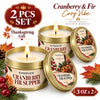 Orange Loaf Scented Candle Set in Gold Tins (4-Pack)