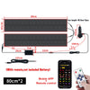 Flexible LED matrix display panel with 80cm length and remote control for mobile app operation