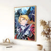 Anime poster featuring a character in dynamic action with blue and gray tones.