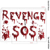 Halloween Bloodstain Sticker Set with Handprints, Footprints & Skulls
