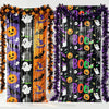 Halloween Foil Fringe Curtain – Pumpkin, Ghost & Bat Print Party Backdrop
