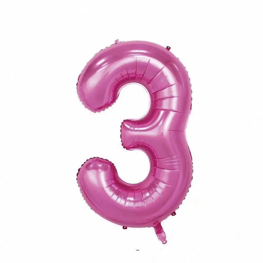 Large Red Number Foil Balloon for Birthday and Anniversary Decor