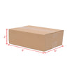 A rectangular cardboard box with dimensions 2 inches high, 6 inches long, and 4 inches wide.