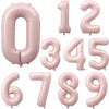 Pastel Pink & Blue Foil Number Balloon for Birthdays & Celebrations