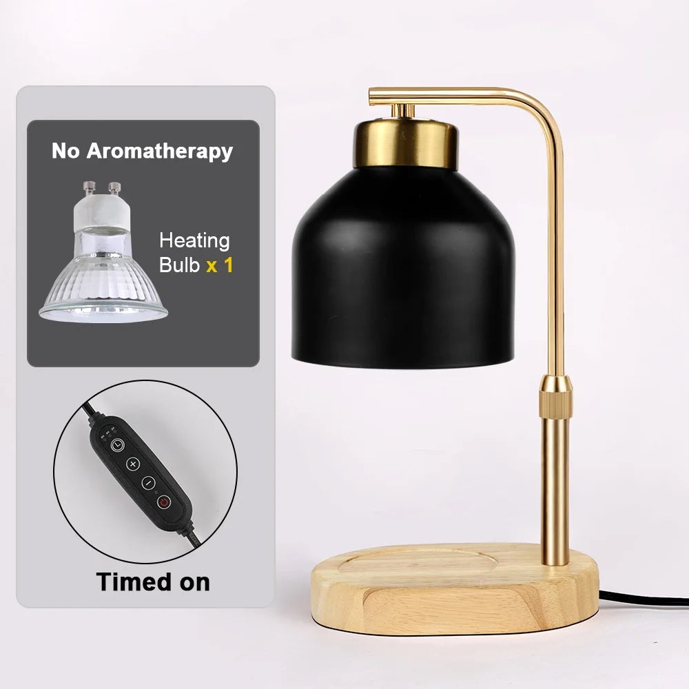 Adjustable Candle Warmer Lamp with Timer and Dimmer