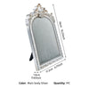 European-Style Velvet Jewelry Display Stand with Silver-Plated Floral Detail