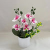 Artificial Butterfly Orchid Bouquet – 9 Silk Blooms for Home & Event Decor
