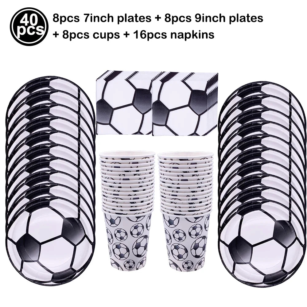 Soccer Party Disposable Tableware Set