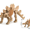 A set of 12 prehistoric dinosaur skeletons for kids to dig and build