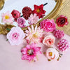 Mixed Silk Rose Artificial Flowers for Home & Wedding Decor