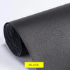 Roll of black self-adhesive PU leather furniture repair patches