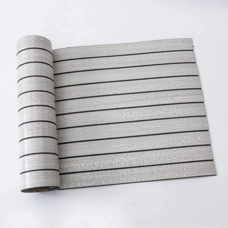 Roll of 3D wood grain self-adhesive wallpaper featuring horizontal stripes.