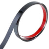 Roll of gold mirror self-adhesive stainless steel decorative wall trim in black and red.