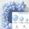 Light blue balloon garland arch kit including balloons and a ribbon