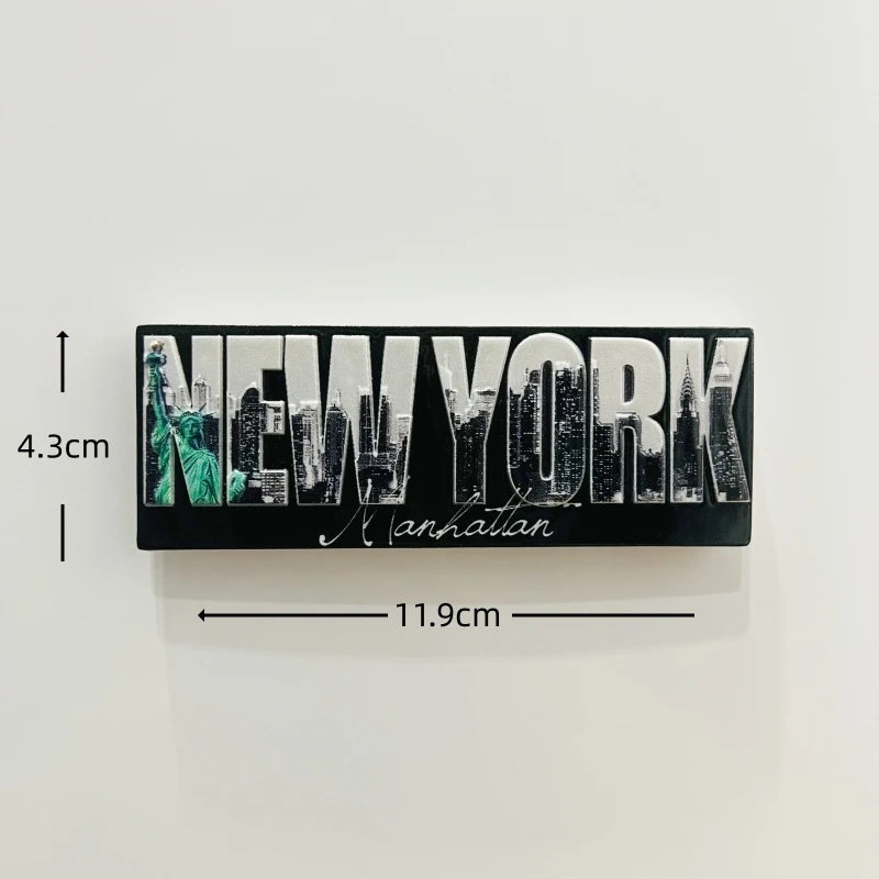 3D Resin Fridge Magnets – Iconic American Landmarks