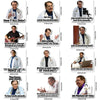 A set of funny doctor's guidelines fridge magnets featuring humorous medical advice and scenarios.