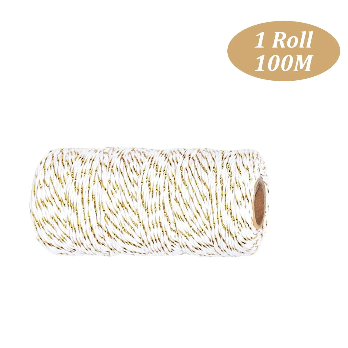 Roll of white and gold patterned clear lidded paper sandwich boxes for desserts