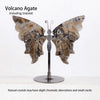 Hand-Carved Natural Amethyst Crystal Butterfly Desk Ornament