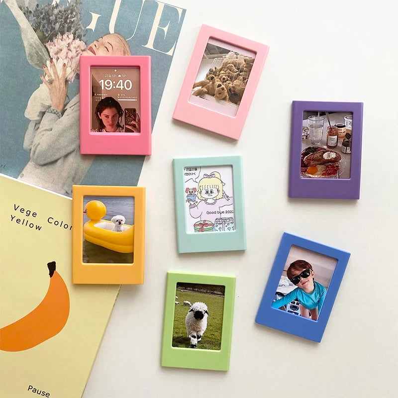 Magnetic Mini Photo Frames for Refrigerator – Fun Display for Instant Photos