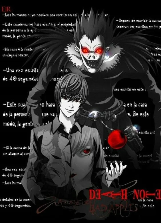 Death Note Anime Canvas Wall Art - Yagami Light Poster