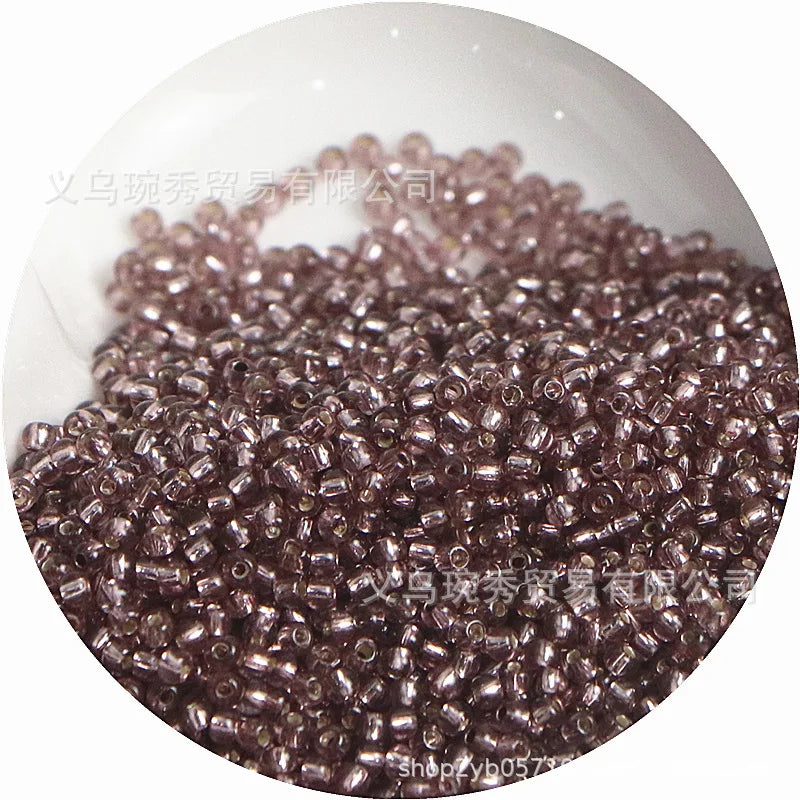Silver Rice Glass Beads for Jewelry Making