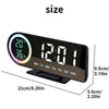 LED Digital Alarm Clock with 7-Color Display