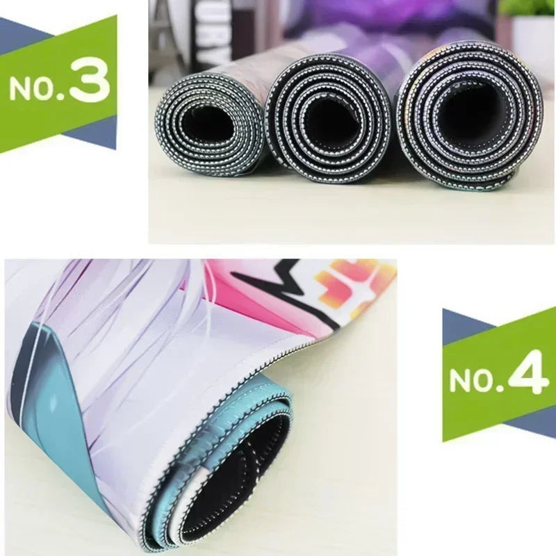 Two rolls of No. 3 desk mats and one roll of No. 4 desk mat