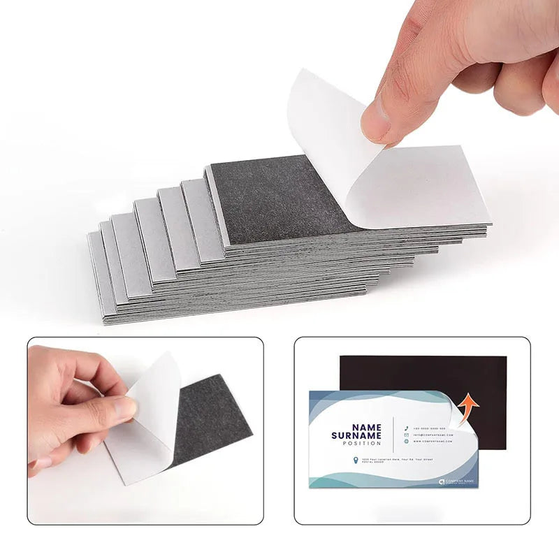 Flexible Adhesive Magnet Sheets (3.5" x 2")