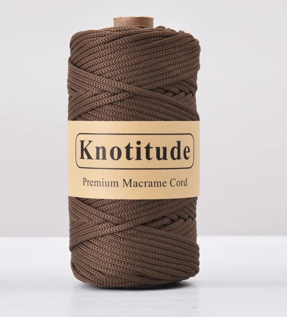 4mm Polyester Macrame Cord - 300g Spool for Knitting & DIY Crafts