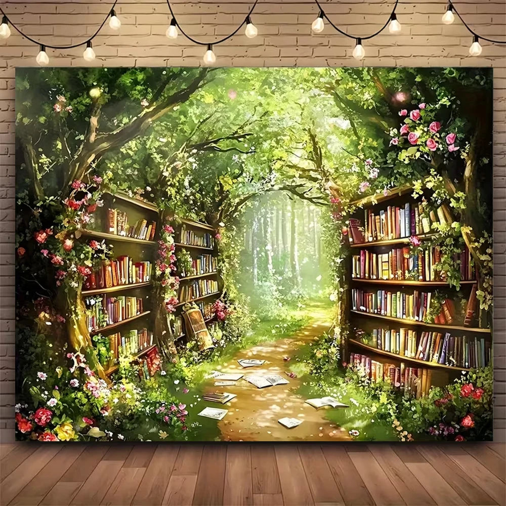 Enchanted Forest Birthday Party Photography Backdrop