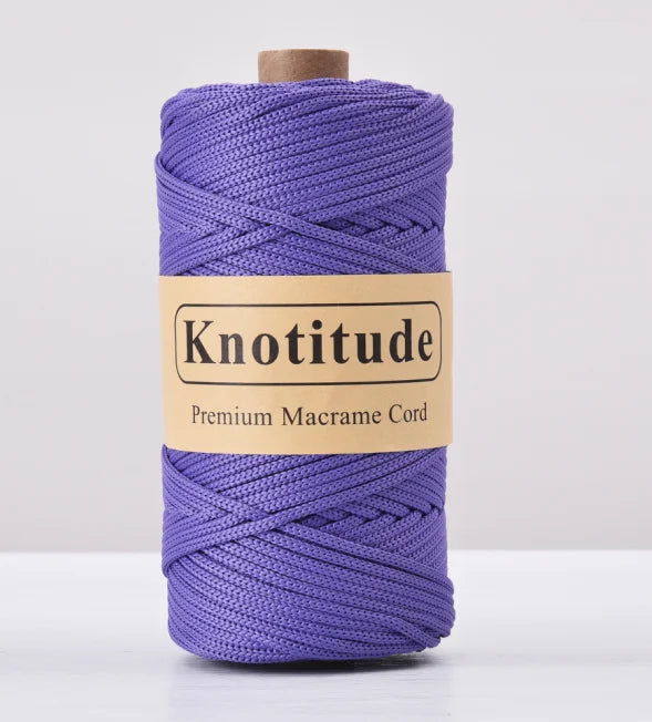 4mm Polyester Macrame Cord - 300g Spool for Knitting & DIY Crafts