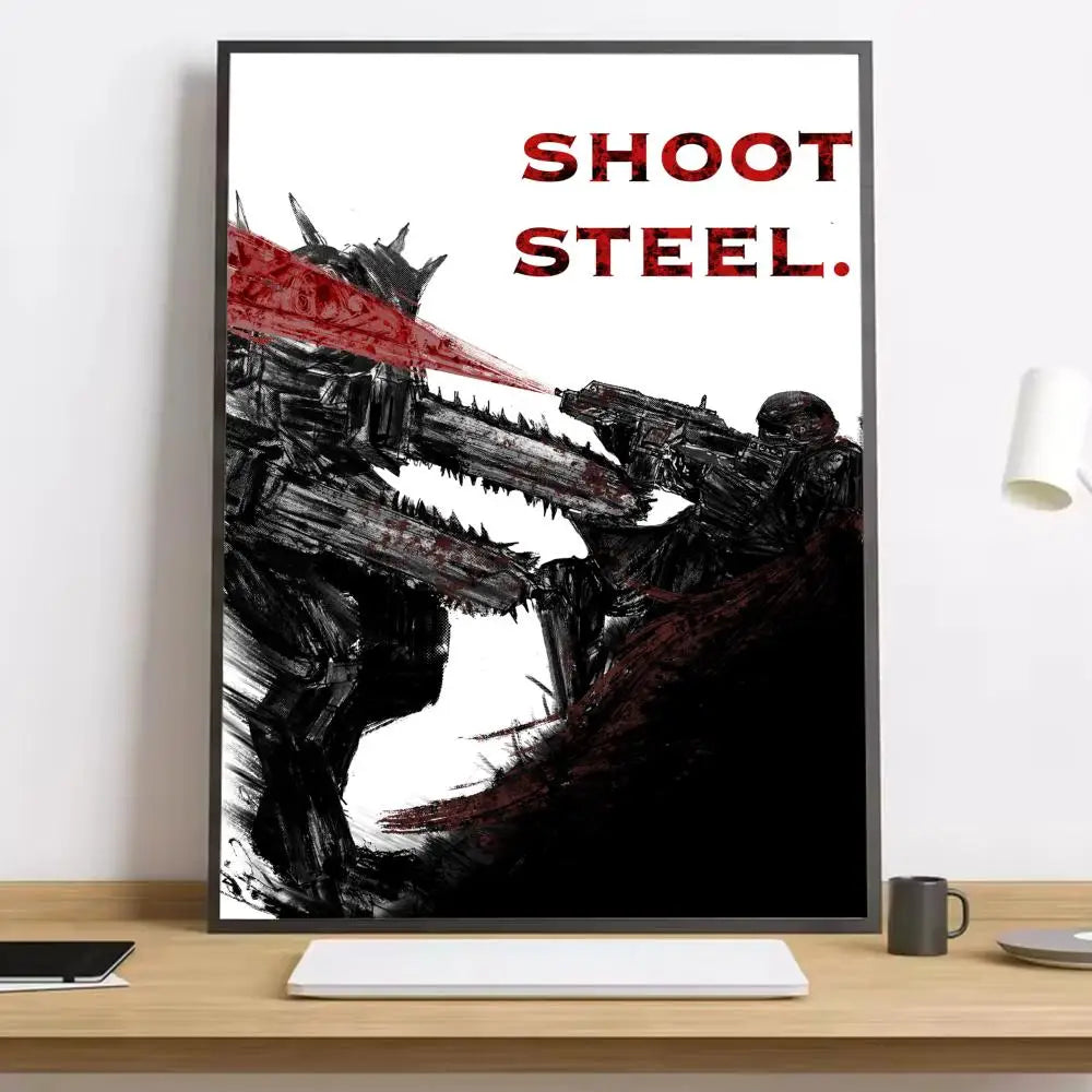Helldivers II HD Canvas Art Print – Game-Inspired Wall Decor