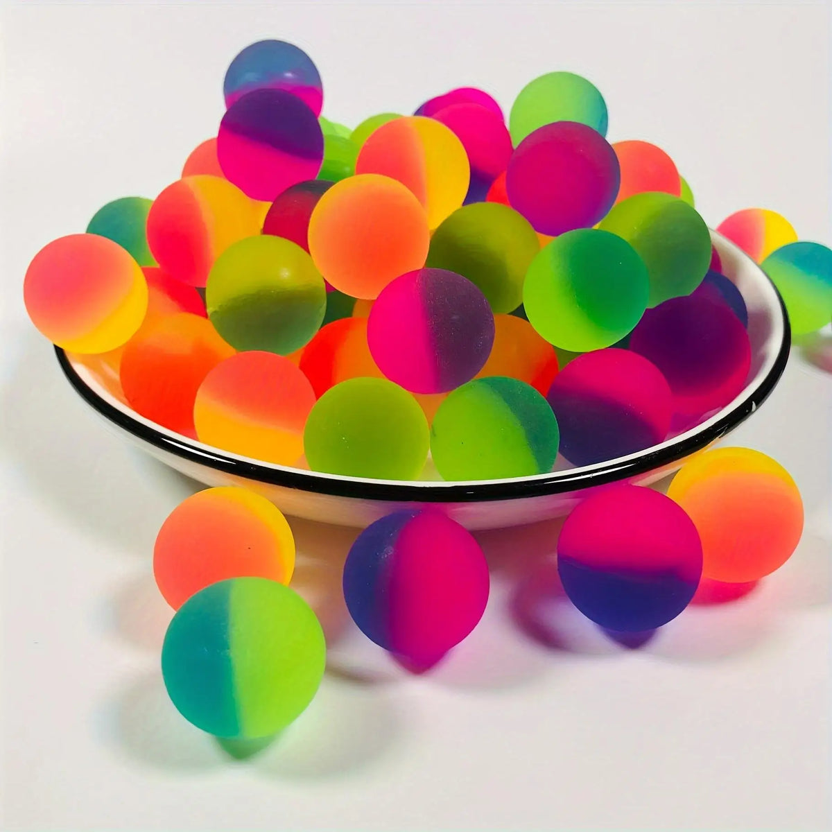 Rainbow Bouncy Balls for Party Favors and Prizes (20-Pack)