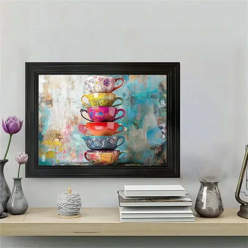 Tea Lovers Canvas Wall Art – Modern Kitchen Decor