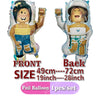Cartoon Robot Foil Balloon Party Decoration Set