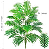A vibrant green artificial palm tree featuring 24 silk leaves.
